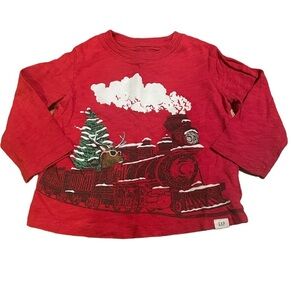Holiday train long sleeve T-shirt